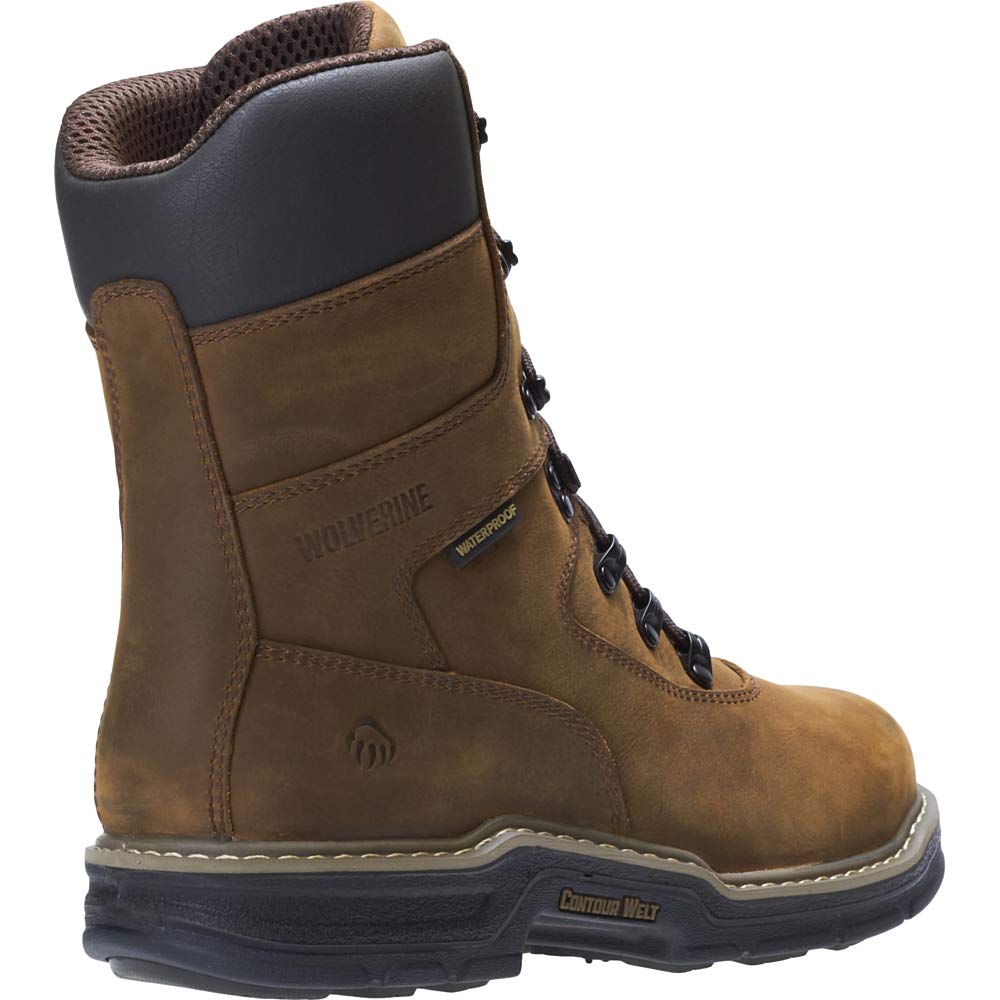 Wolverine Men's Marauder Work Boots - Durable Leather Steel Toe Boots for Construction & Outdoor Work - Comfortable Safety Shoes for Heavy Duty Jobs