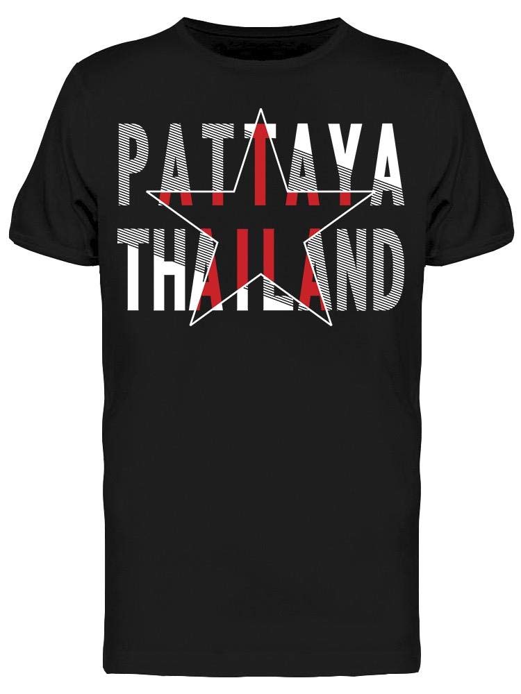 Pattaya Thailand Star Graphic T-Shirt for Men - Casual Streetwear & Vacation Style
