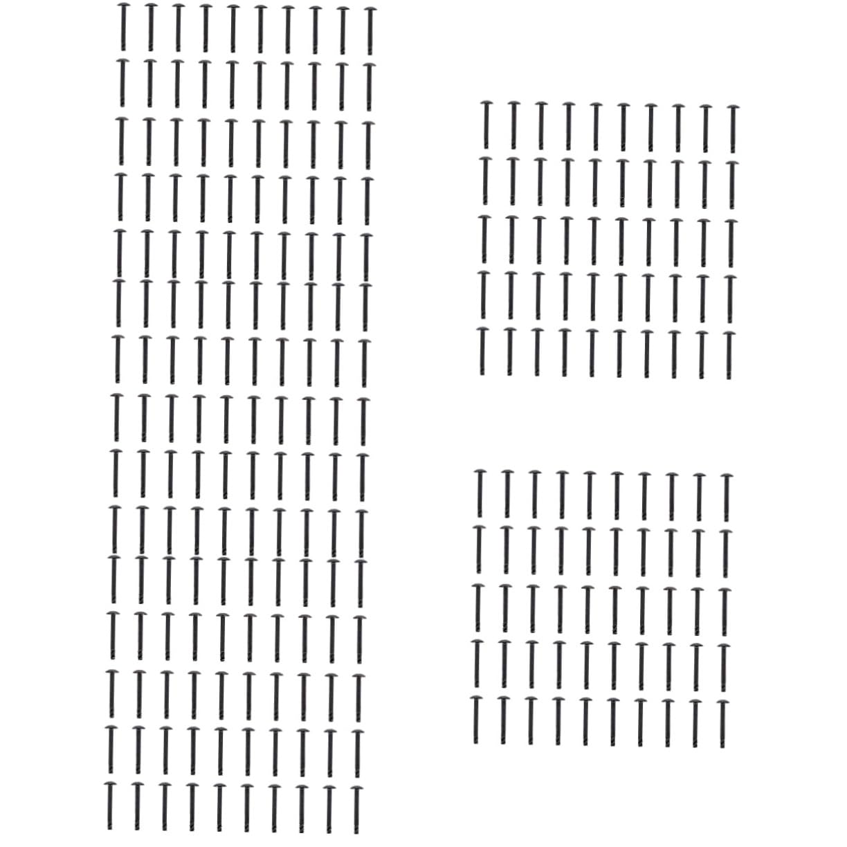 Uonlytech 250 Pcs 30mm Round Head Tapping Screws - Computer Case Accessories for Laptops, HDD, SSD, Fans & Desktop PC | Perfect for DIY Computer Builds, Fan Installations & Hardware Upgrades