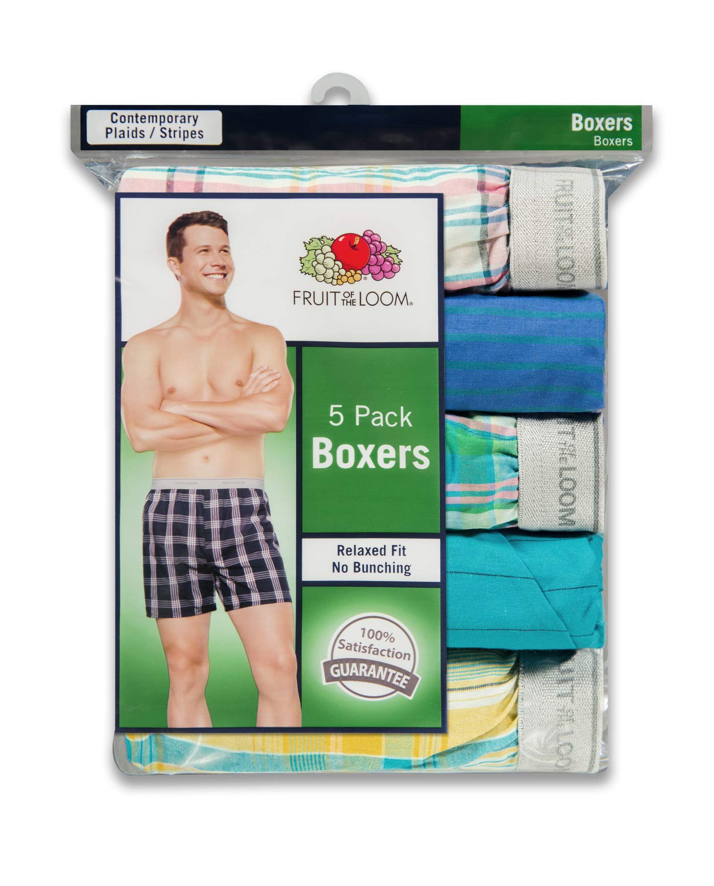 Fruit of the Loom Men's Comfort Soft Breathable Cotton Boxer Briefs Multipack (3/5/7 Pack) - Perfect for Everyday Wear, Gym & Travel