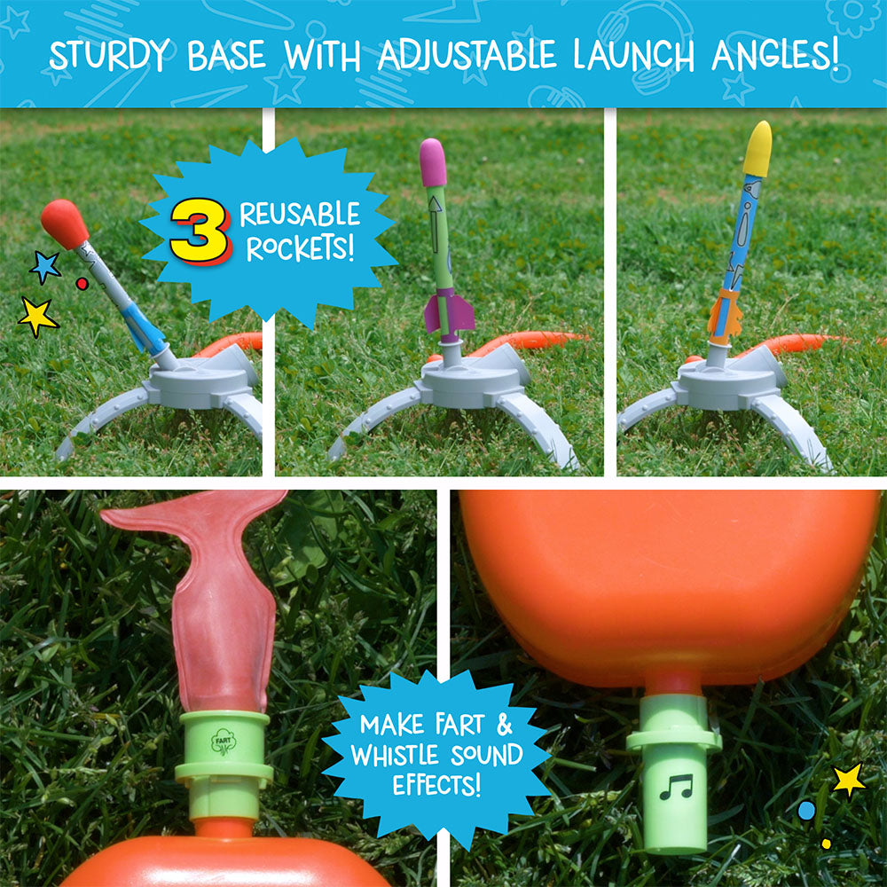Wow in the World: Ultimate High-Flying Air Rocket - STEM Toy for Kids Outdoor Play & Science Experiments