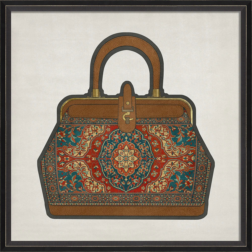 Stylish Handbag Framed Art Print - Elegant Wall Decor for Living Room, Bedroom & Office - Perfect Gift for Fashion Lovers