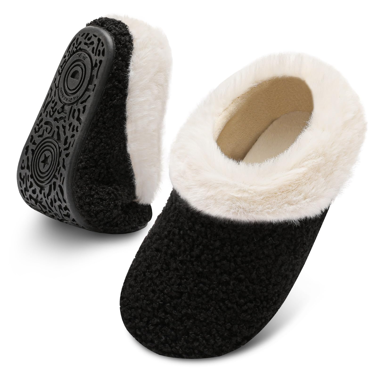 FEETCITY Toddler Slippers for Kids - Soft Indoor House Shoes for Boys & Girls - Perfect for Home & Nursery Play