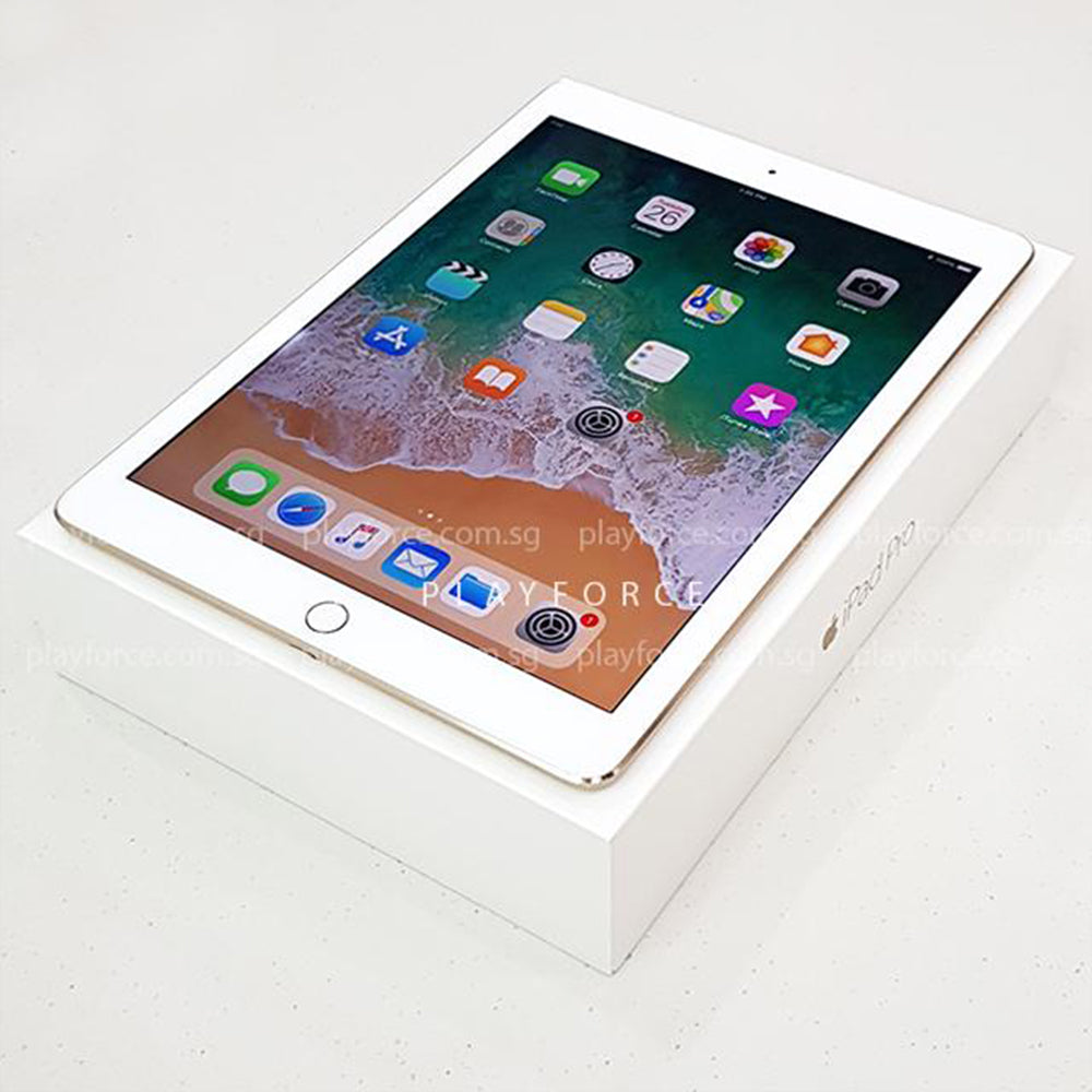 Apple iPad Pro 9.7-inch 1st Generation (128GB, Wi-Fi + Cellular, Gold) - Premium Tablet for Work, Study & Entertainment