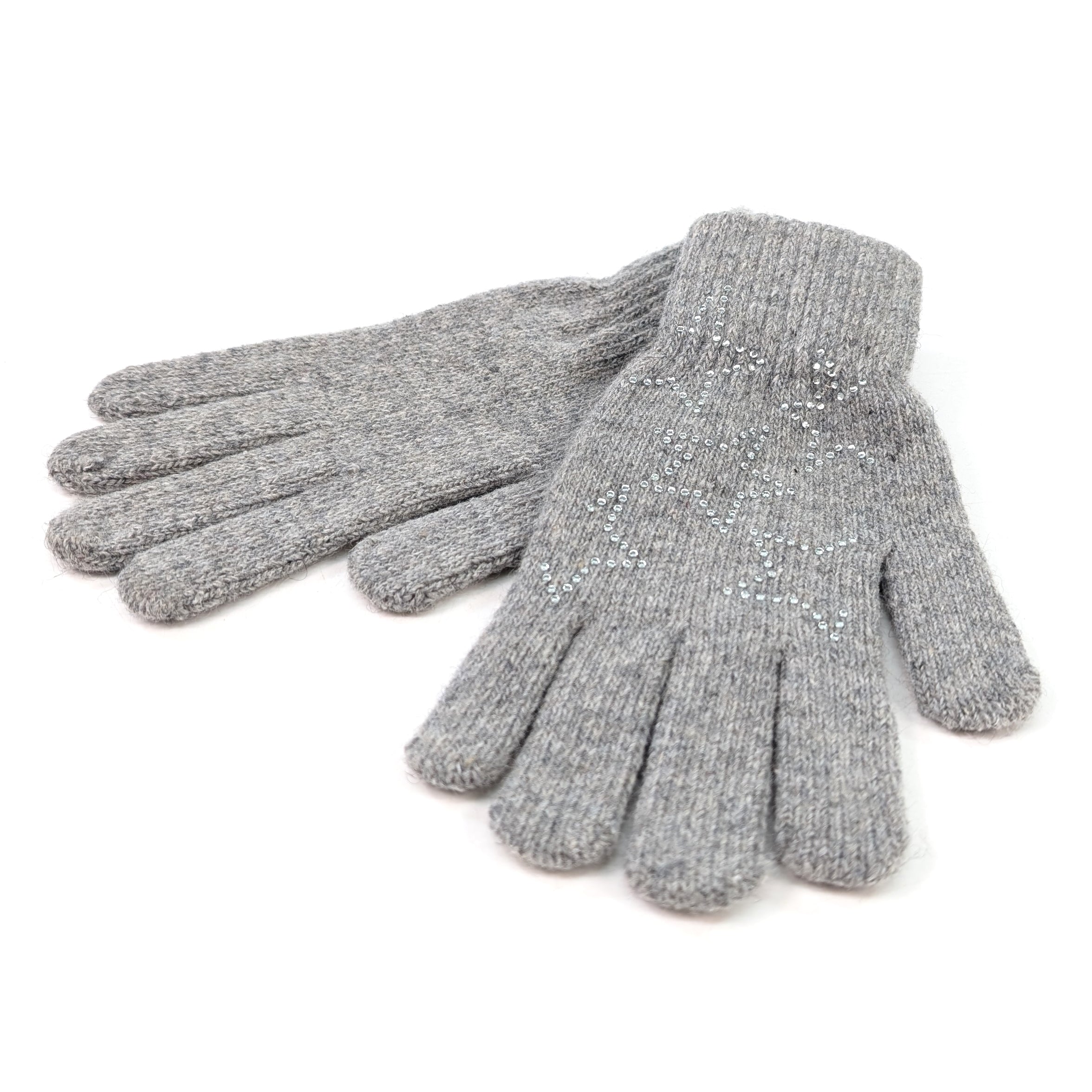 Twinkle Twinkle Gloves - Soft & Warm Winter Gloves for Women & Men, Grey - Perfect for Snowboarding, Skiing & Cold Weather Activities