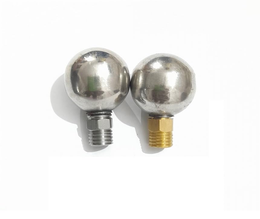 Autofetch Steel Round Bike Handlebar Mirror Screw Set (2-Pack) - Compatible with Bajaj Discover 150S - Rearview Mirror Mounting Kit for Safer Cycling & Urban Commuting