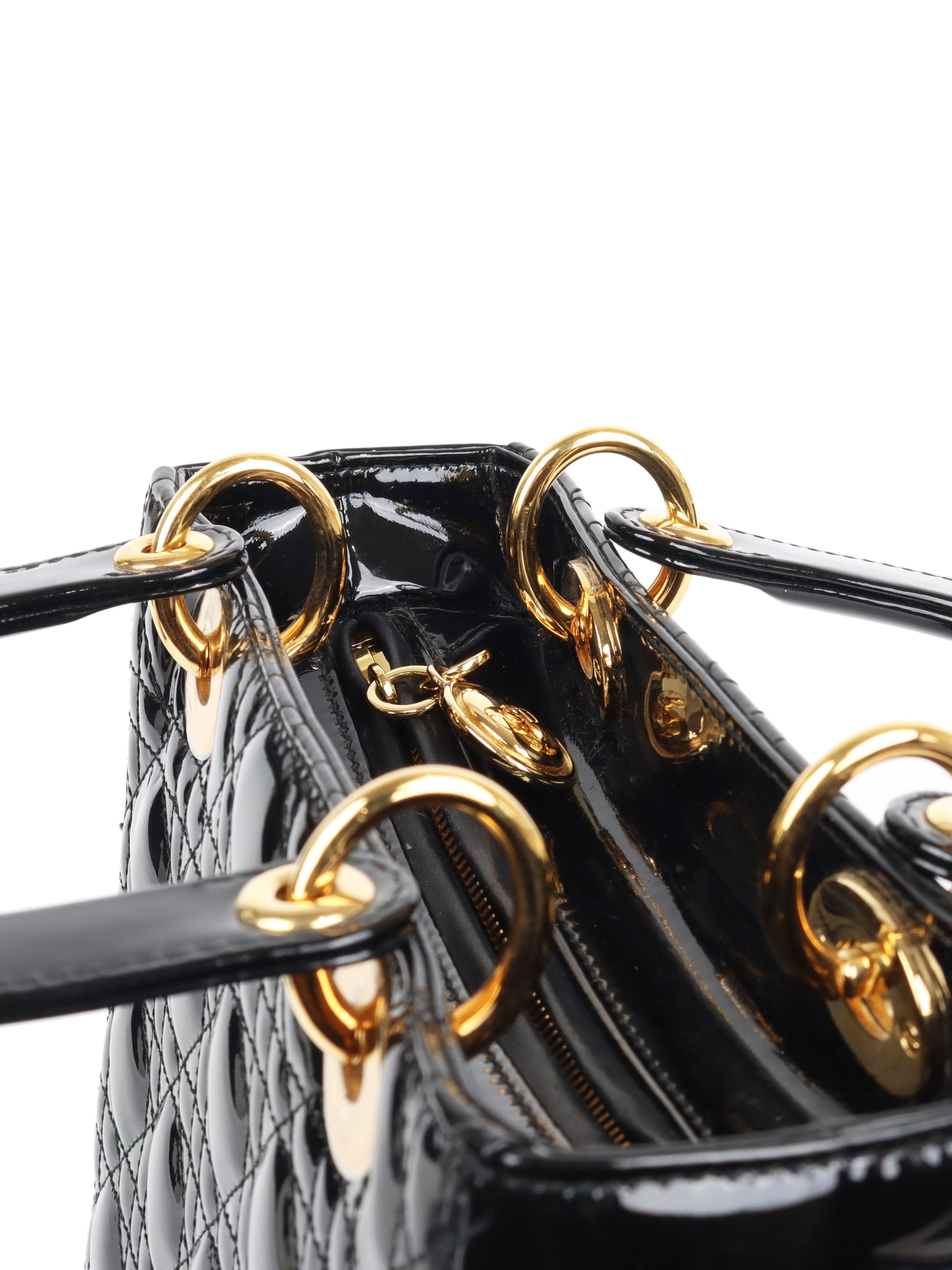 Dior Medium Black Lady Dior Handbag - Luxury Leather Shoulder Bag for Women | Perfect for Parties, Weddings & Evening Events