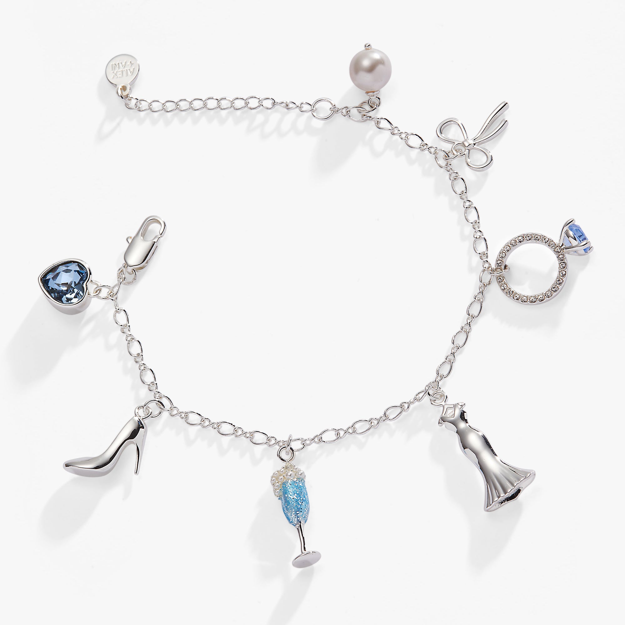 Elegant Bridal Multi-Charm Bracelet for Women - Perfect for Weddings, Anniversaries & Special Occasions