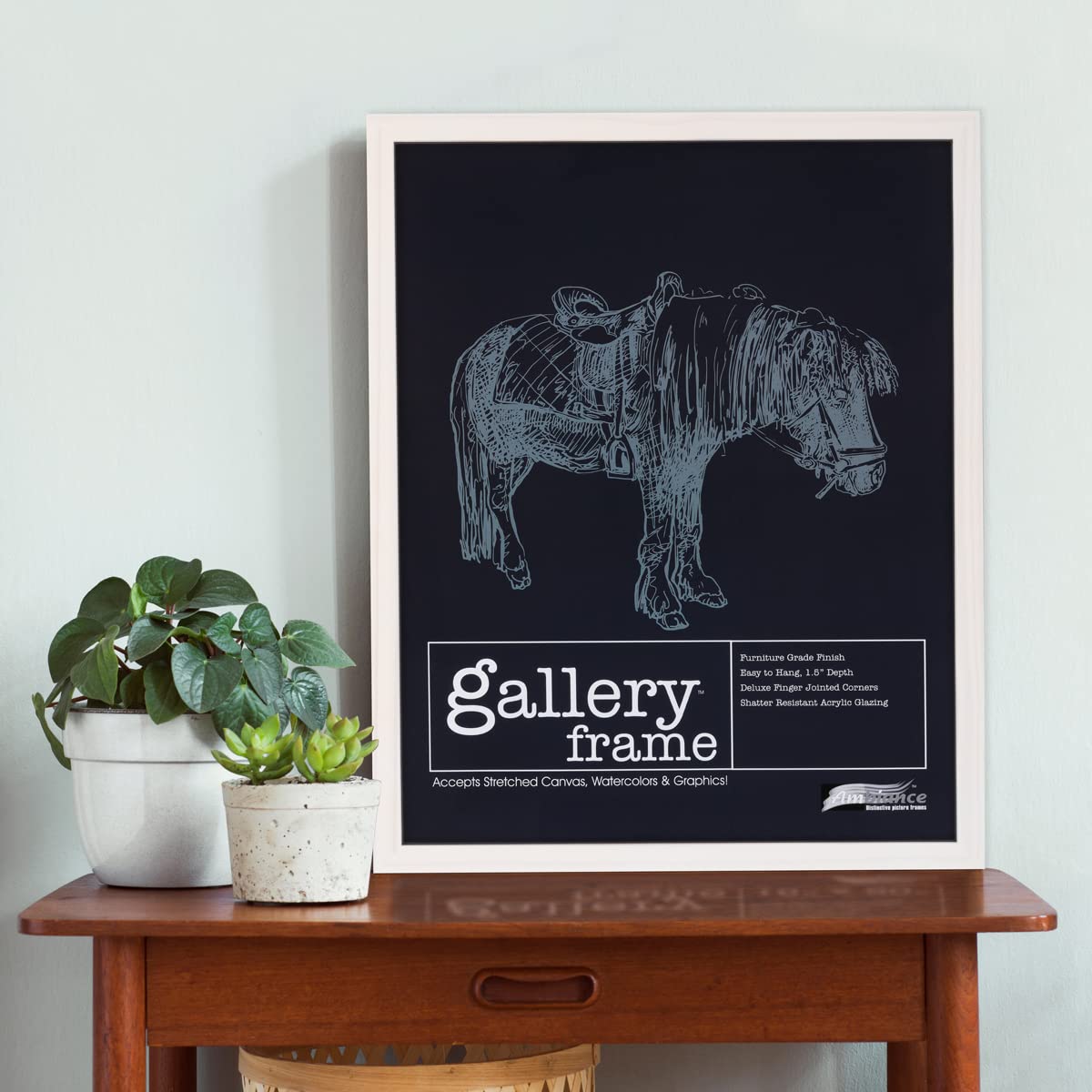 Premium Wooden Picture Frames - 24x30 Inch White Wash Gallery Quality - Set of 3 (1.5