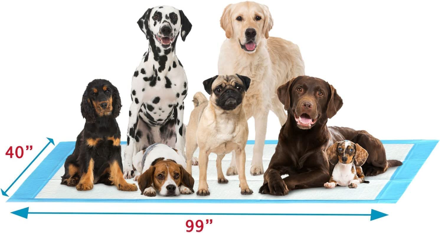 PETSWORLD Mega-Sized Dog Pee Pads (40