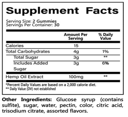Vital Restore Hemp Gummies - 300mg CBD Gummy Bears (5 Pack, 60 Count) for Stress Relief, Sleep Support & Daily Wellness - Natural Hemp Extract Supplement for Relaxation & Pain Management