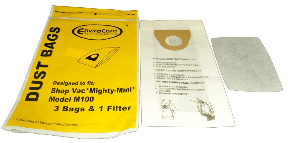 Mighty Mini Wet Dry Vac Bags - for Home & Car Cleaning