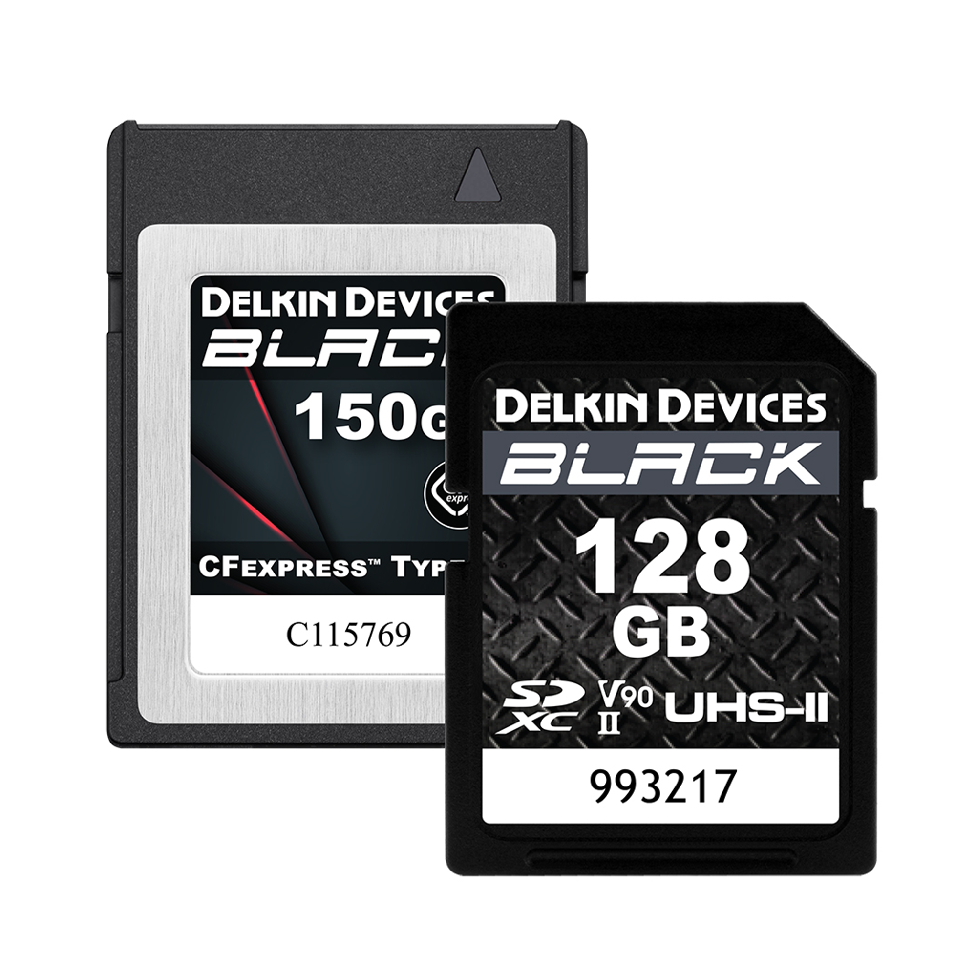 Delkin Devices 150GB CFexpress Type B & 128GB UHS-II SDXC Memory Card Bundle - High-Speed Professional Photography & 4K Video Recording for DSLR, Mirrorless Cameras