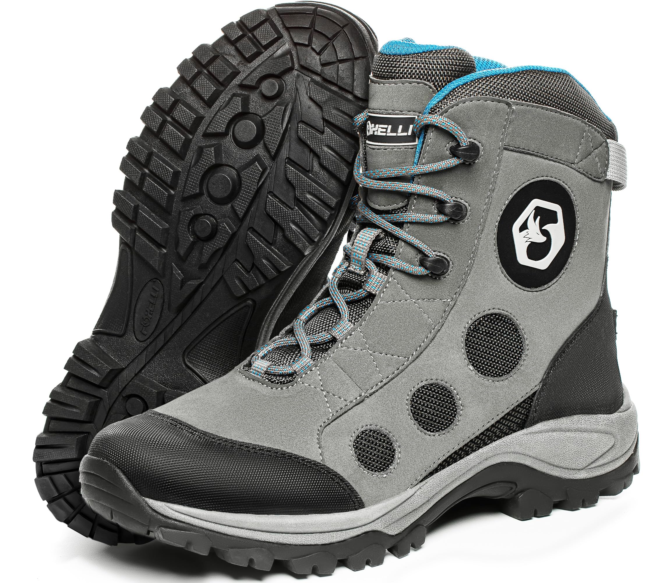 Foxelli Men's Lightweight Wading Boots for Fly Fishing - Non-Slip Rubber Sole Water Shoes for Stream & River Fishing | Perfect for Wading, Hiking & Outdoor Adventures