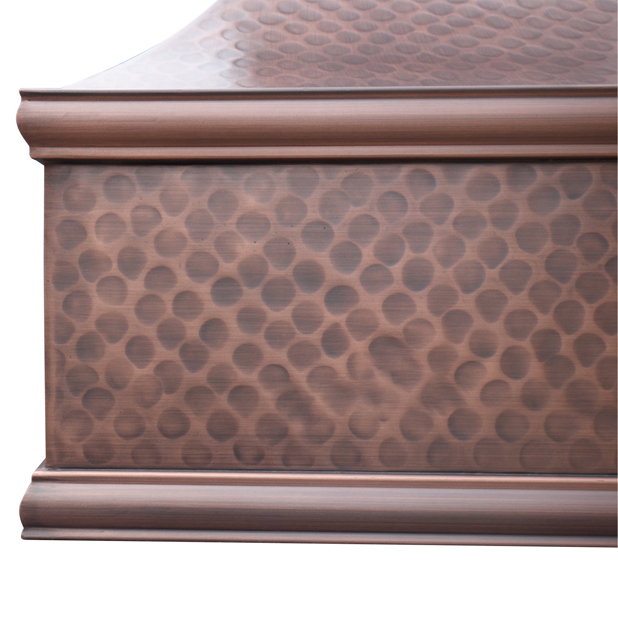 RHM Classic Hammered Curved Copper Range Hood - Customized CT VH07 2 | Professional Kitchen Ventilation for Home Chefs & Restaurants