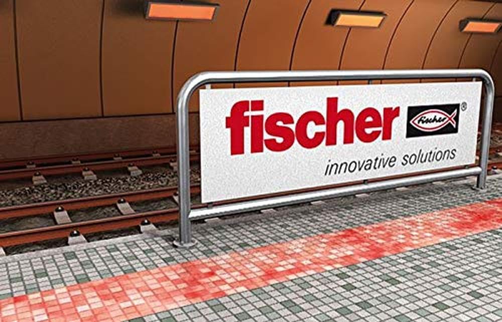 Fischer 50562 M12 Female Threaded Anchor - Silver Metallic for Concrete & Masonry - Ideal for Construction, Plumbing & Electrical Installations