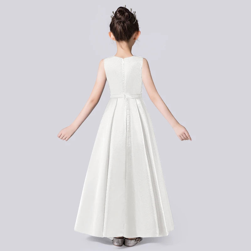 Elegant Christmas Dress for Girls - Long Sleeve Formal Gown for Banquet, Concert, Wedding & Party | Holiday Celebration & Special Occasions
