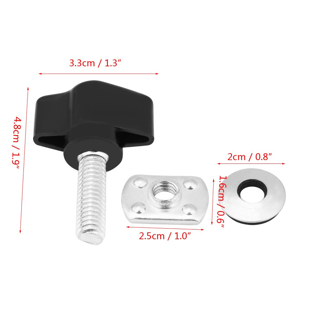 **Aukson 8Pcs Universal Hard Top Fasteners Thumb Screws Nuts Bolts for Jeep Wrangler YJ TJ JK - Quick Bolts for Wrangler Hardtop - Perfect for Off-Roading & Jeep Accessories**