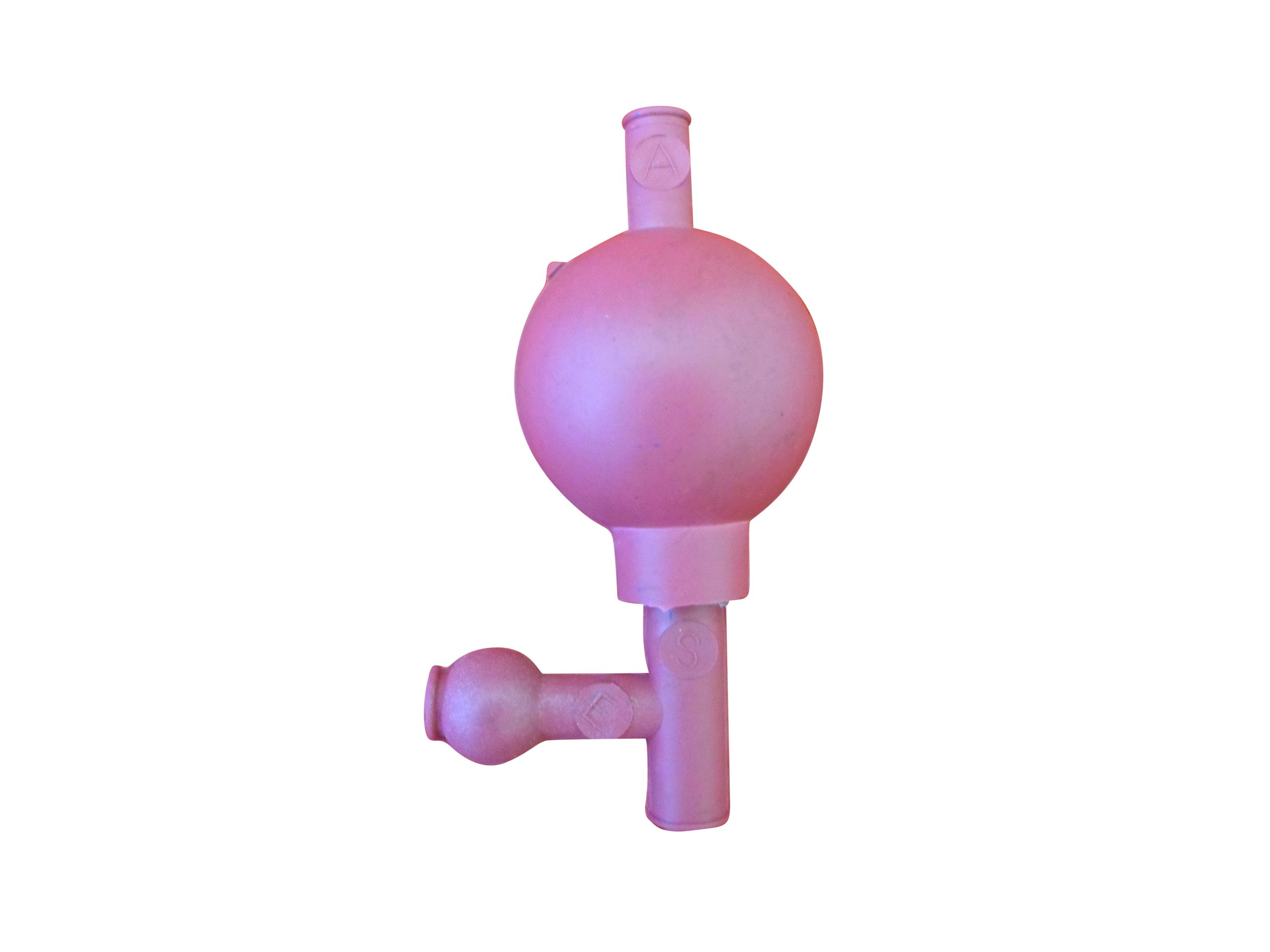 High-Quality Red Rubber Pipet Filler - 3-Valve Safety Bulb for Chemistry Labs & Science Experiments - Perfect for Liquid Transfer, Dropper Bottles & Laboratory Use
