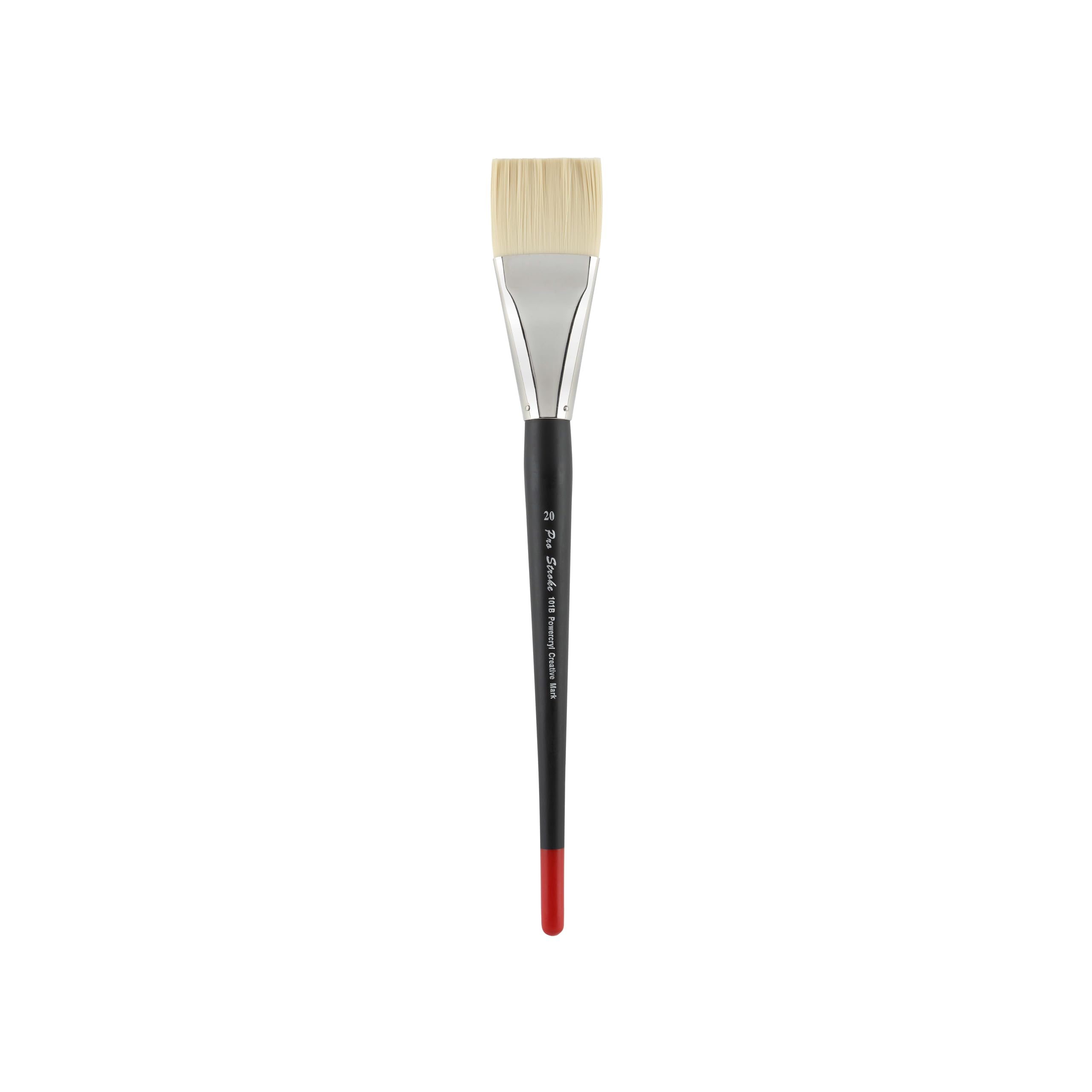 Creative Mark Powercryl Ultimate Acrylic Paint Brushes - Bright #20 | Professional Artist Paint Brushes with 3 Synthetic Hair Filament Diameters | Perfect for Heavy Acrylics, Water-Soluble Oils & More | Ideal for Canvas Painting, DIY Art Projects & Professional Studio Work