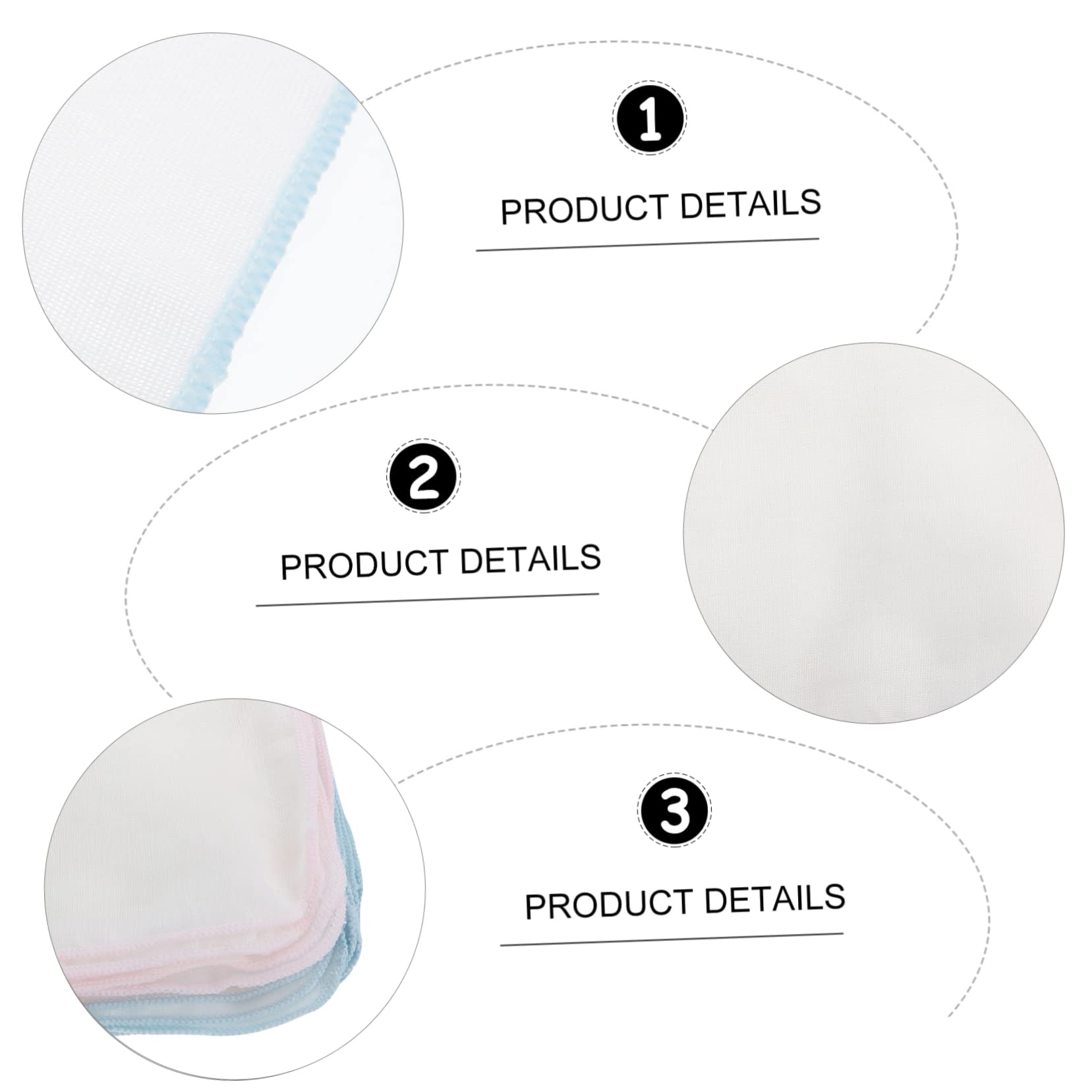 Uonlytech 3-Pack Soft Face Washing Mitts - Gentle Exfoliating Bath Gloves, Makeup Remover & Cleansing Pads for Face & Body - Perfect for Daily Skincare, Makeup Removal & Spa Days