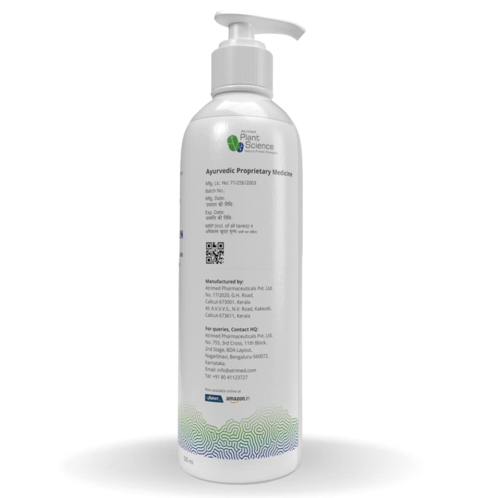Atrimed Plant Science Natural Protein Shampoo for Damaged Hair Repair - 500ml | Healthy, Frizz-Free Hair Care | Perfect for Dry, Brittle Hair & Daily Nourishment