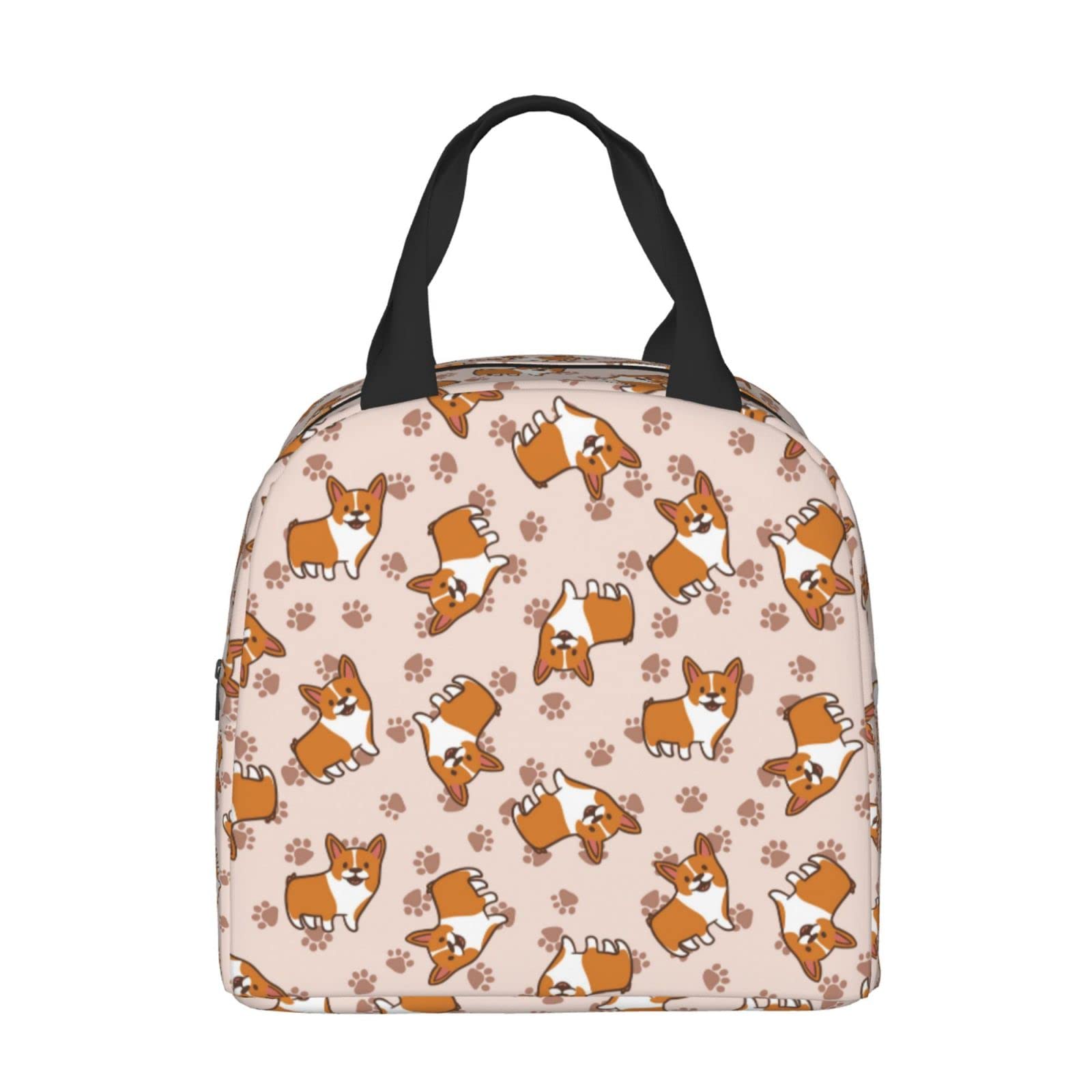 Insulated Corgi Lunch Box for Kids - Reusable Lunch Bag for Boys & Girls, Perfect for School, Camping, Hiking, Picnic, Beach & Travel - Ideal for Daily Use, Outdoor Adventures & Family Outings