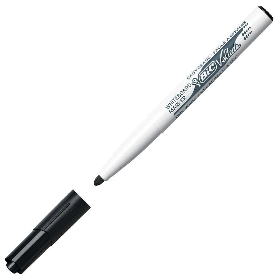 BIC Velleda 1741 Dry Erase Whiteboard Markers - Pack of 12, Low-Odor, Non-Toxic, for Classroom, Office & Home Use - Perfect for Teachers, Students & Professionals