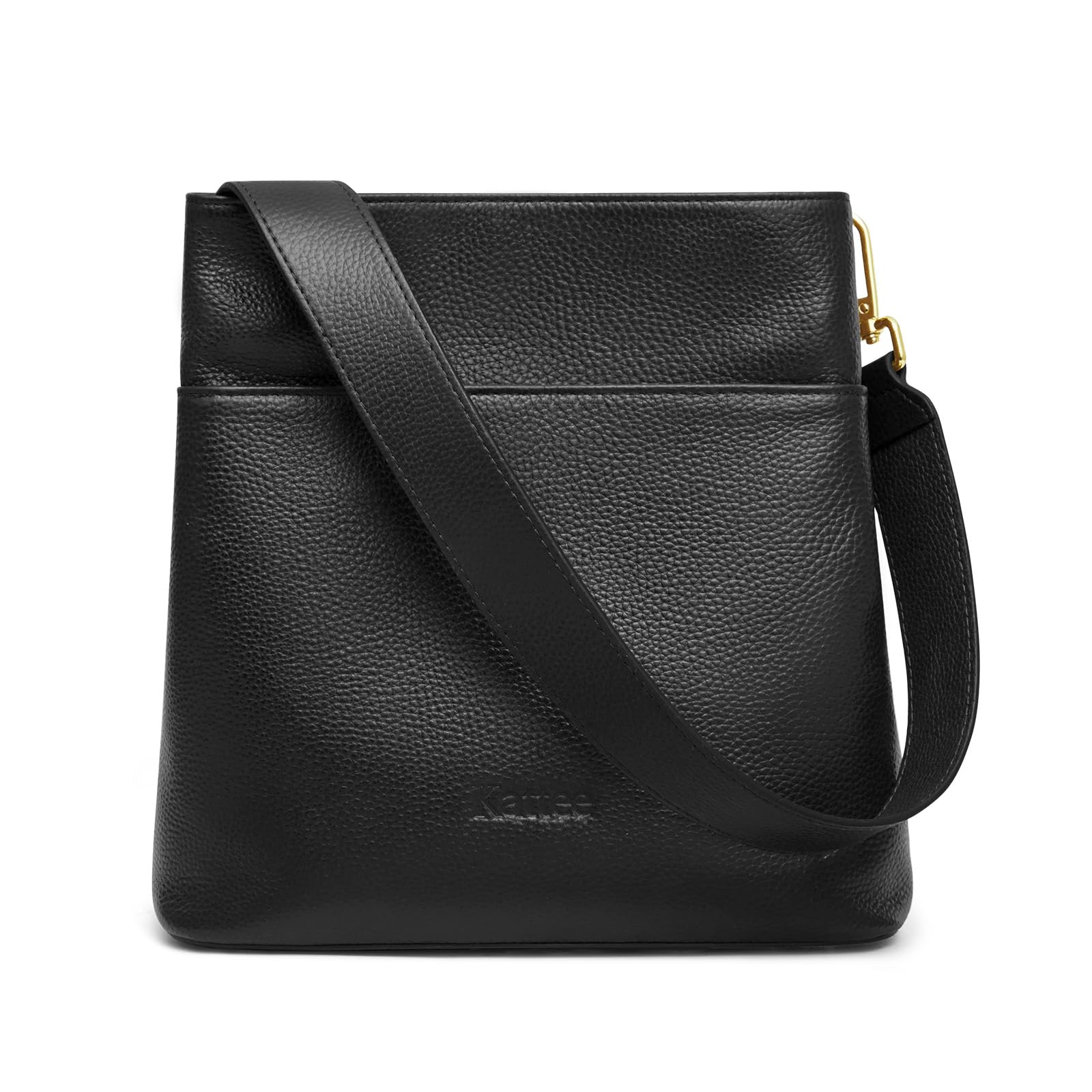Kattee Genuine Leather Handbags for Women - Soft Shoulder Tote, Crossbody & Bucket Purse with 2 Adjustable Straps | Perfect for Work, Travel & Everyday Use