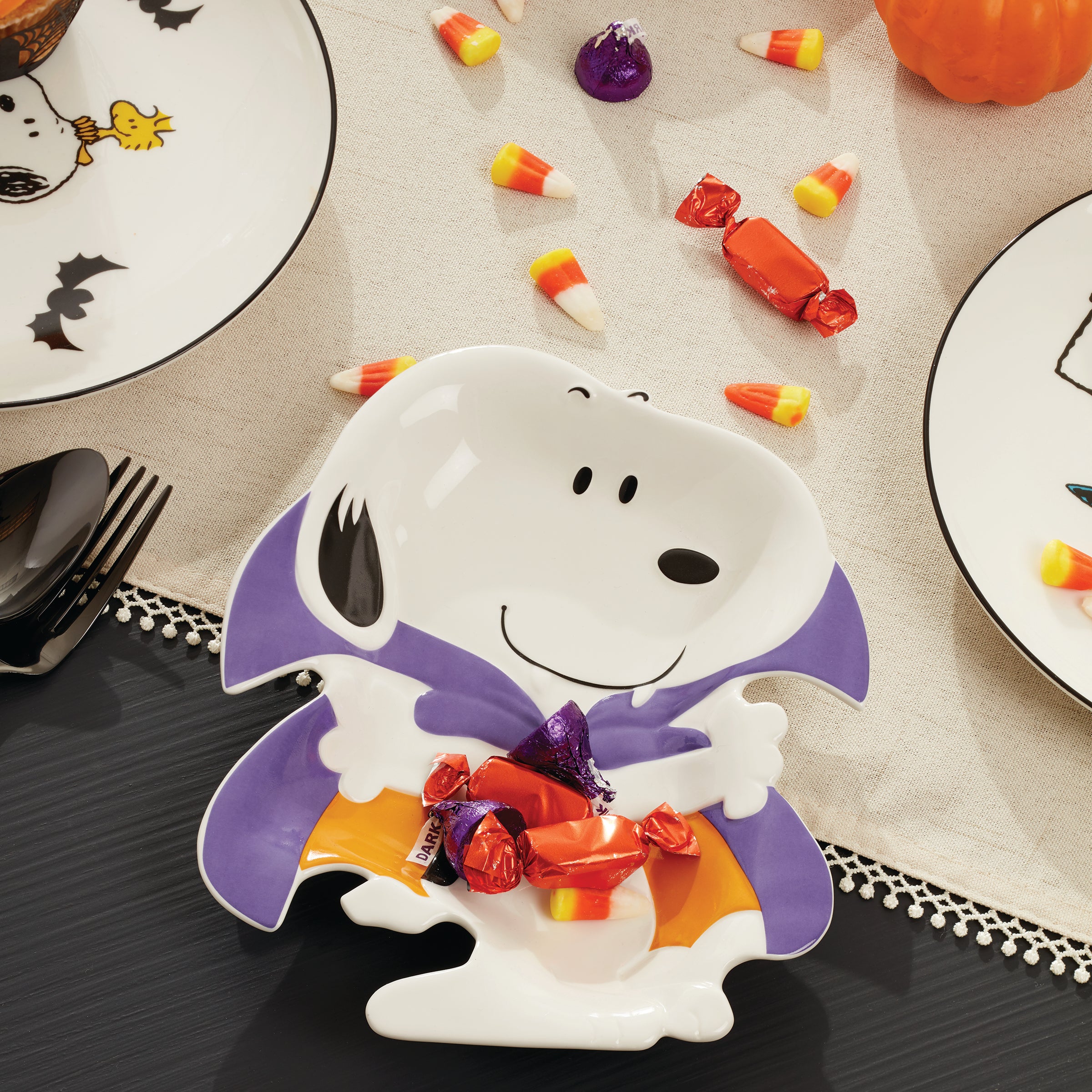 Halloween Pumpkin-Shaped Treat Dish - Cute Candy Bowl for Parties, Home Decor & Holiday Serving | Perfect for Trick-or-Treat, Thanksgiving & Fall Decorations
