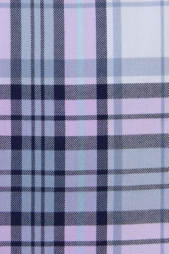 Pale Slate Blue/Lilac Plaid