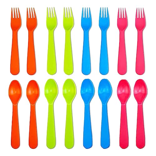 16Pcs Kids Forks and Spoons