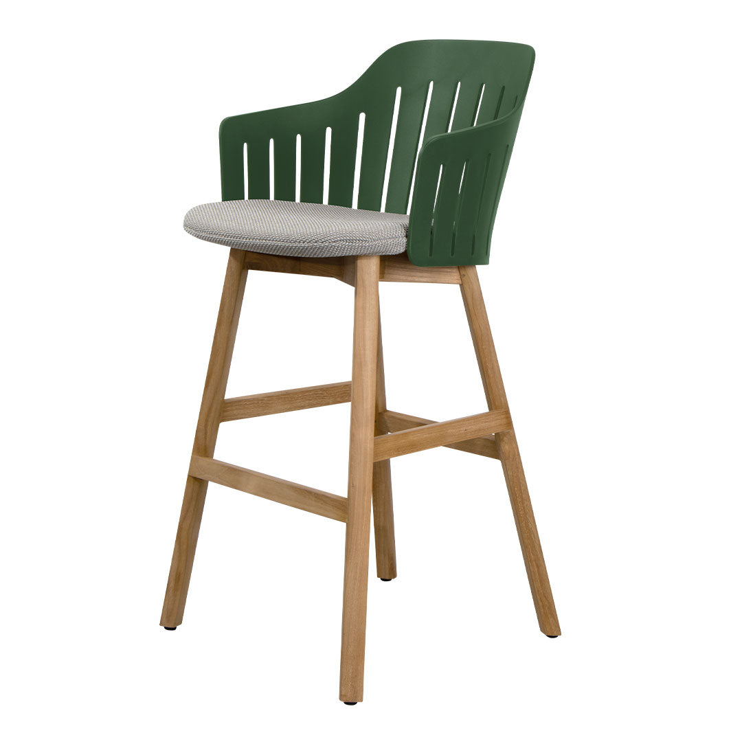 Premium Outdoor Bar Stool with Comfortable Seat Cushion & Durable Wood Base - Perfect for Patio, Deck, Backyard, and Poolside Relaxation