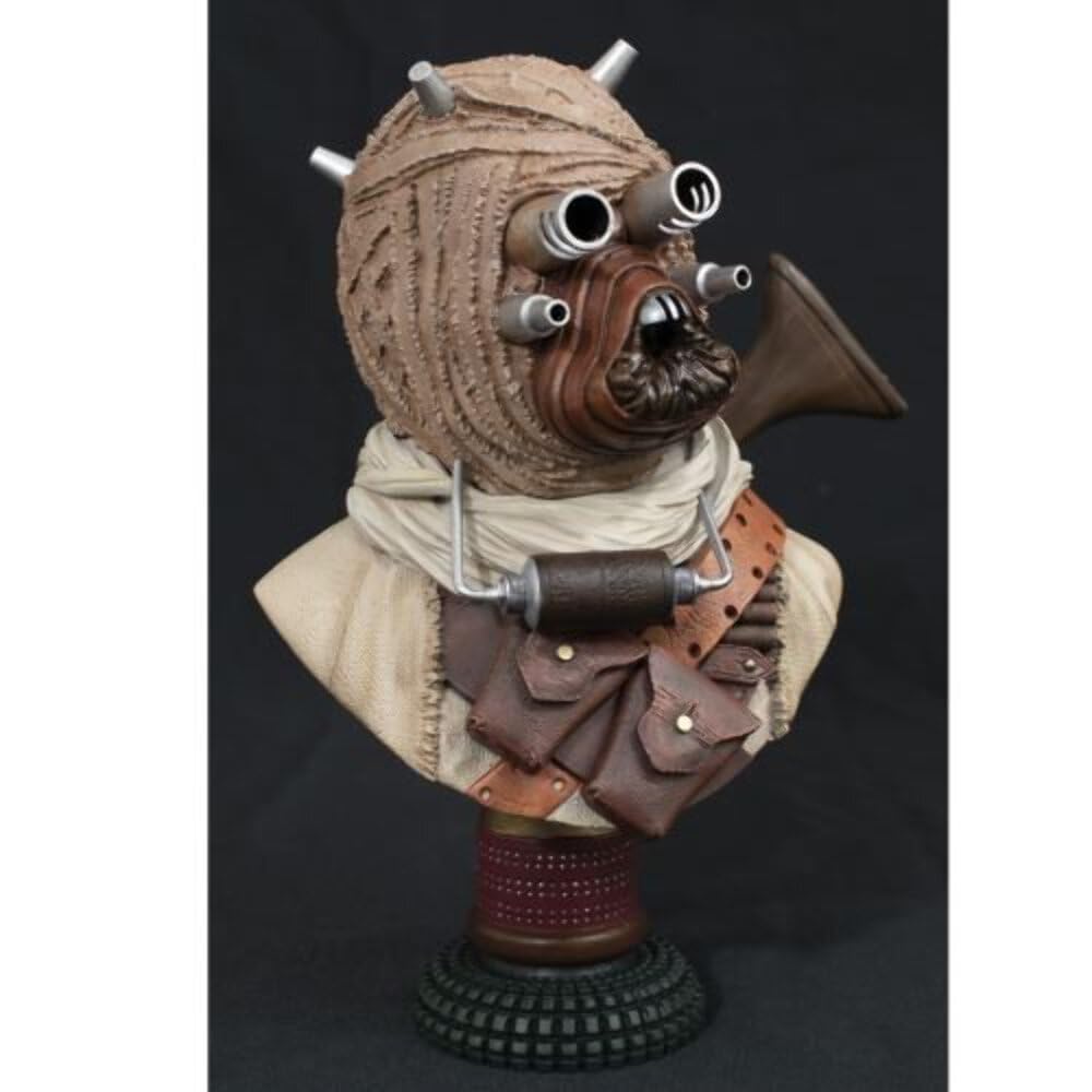 Diamond Select Toys Star Wars A New Hope: Tusken Raider Legends 3D 1:2 Scale Bust - 10 Inch Multicolor Collectible for Display & Star Wars Fans