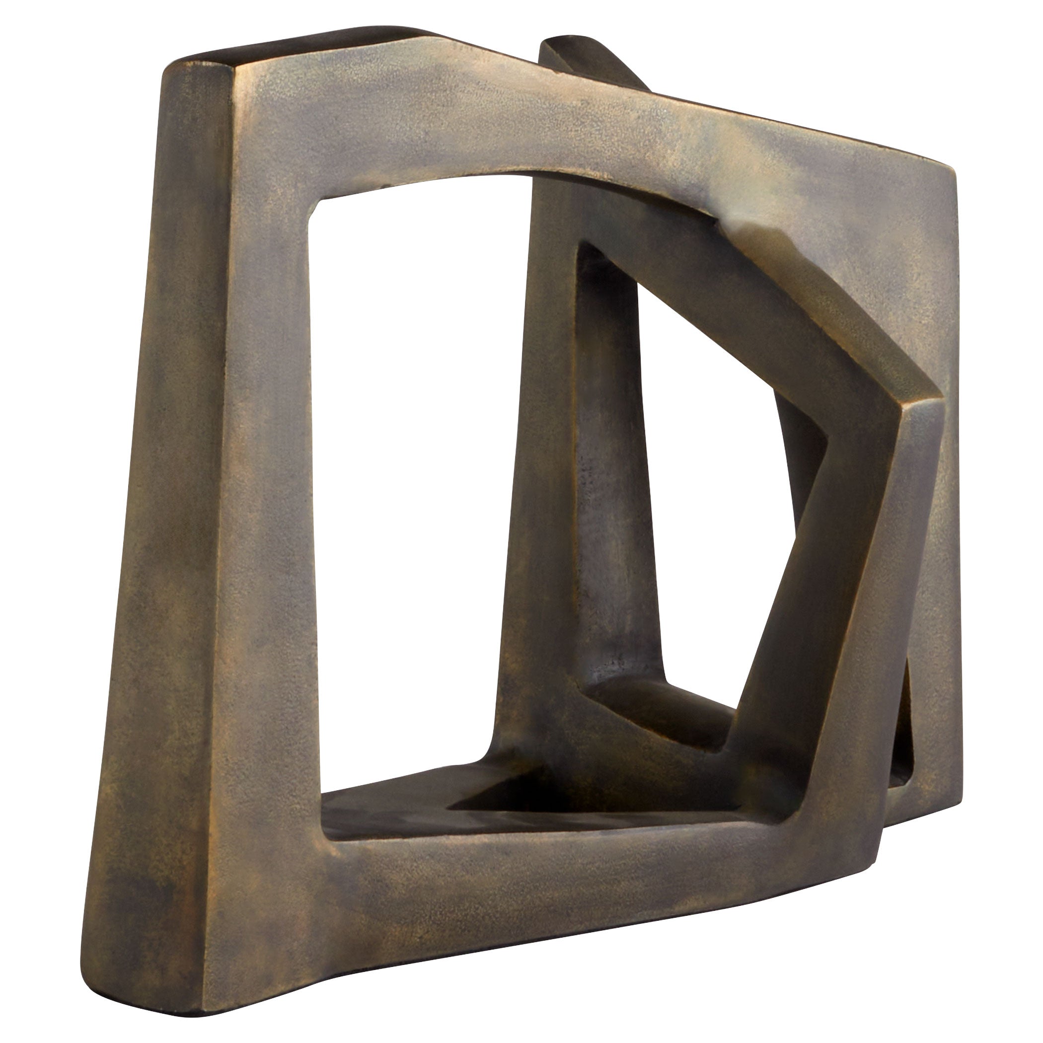 Cyan Design 11651 Conundrum Sculpture - Textured Bronze Finish Home Decor for Living Room, Bedroom, or Office