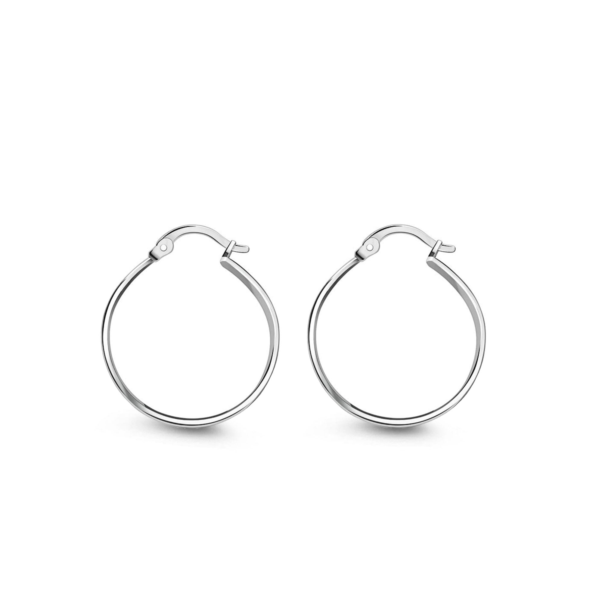 Sterling Silver Wide Textured Hinged Hoop Earrings for Women - Fashion Statement Jewelry for Everyday Wear & Special Occasions