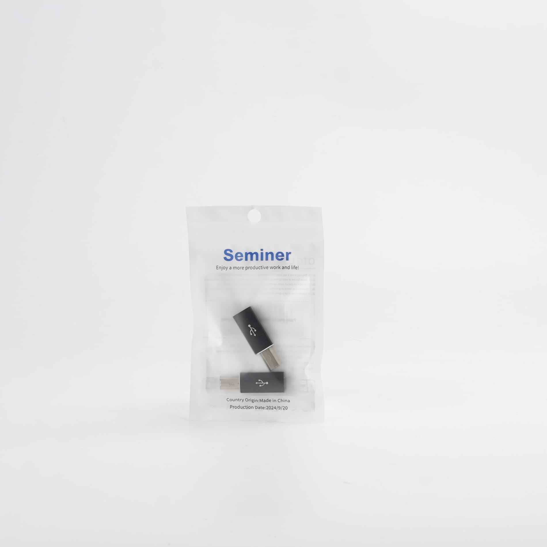 USB C Female to USB B Male Adapter (2 Pack) - Type C to Printer Cable Converter for Data Sync - Compatible with Printers, MIDI Keyboards, Electric Pianos - Perfect for Office, Studio & Home Use