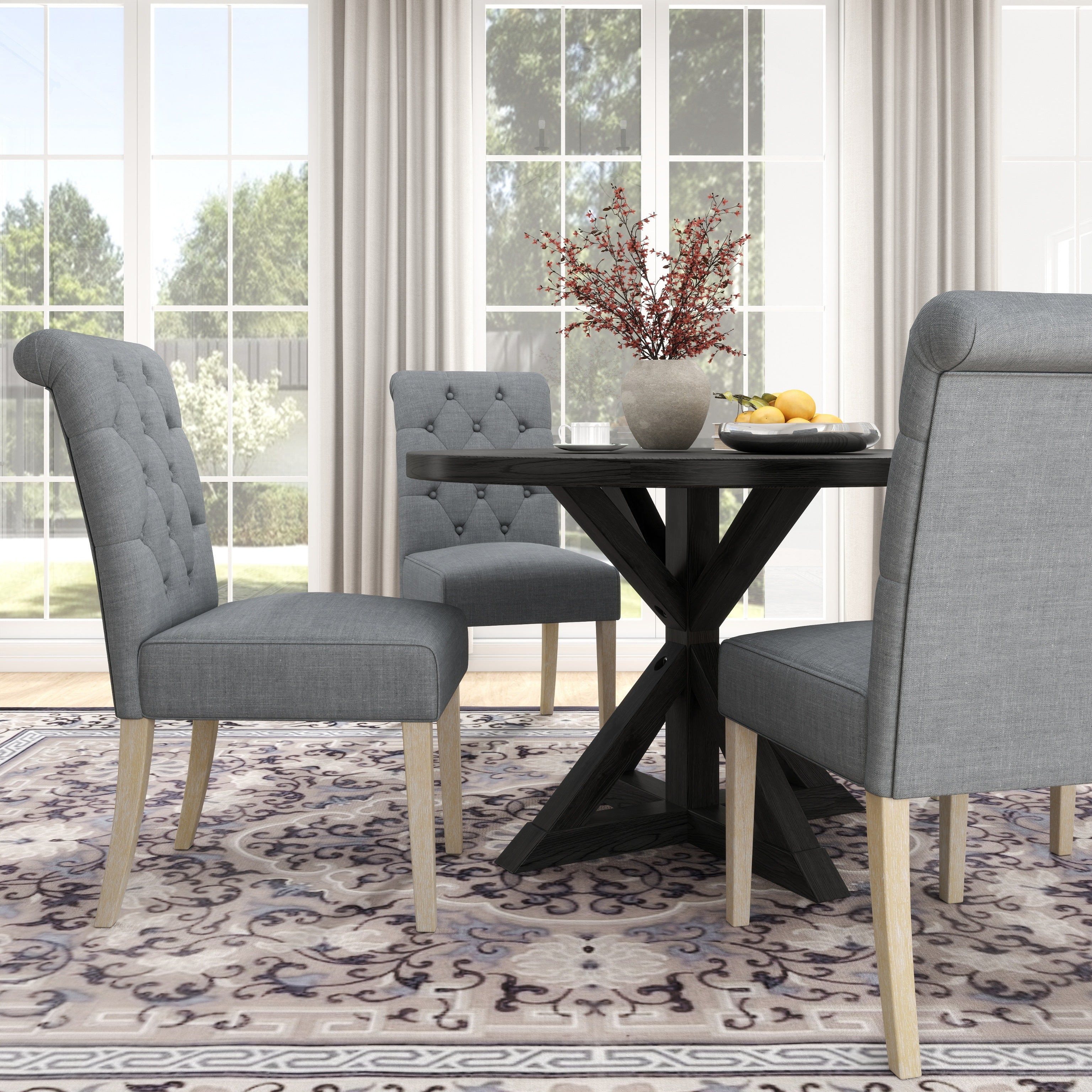 Roundhill Furniture Banff 5-Piece Dining Set - 42