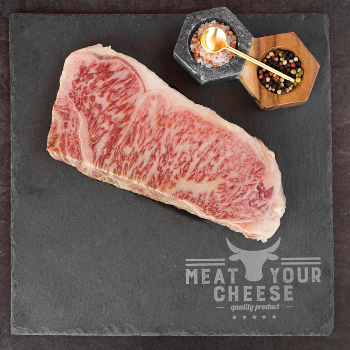 Premium Japanese A5 Wagyu New York Strip Steak - 16oz Pack (100% Kagoshima Sourced) | Gourmet Beef for Grilling, Special Occasions & Luxury Dining Experiences