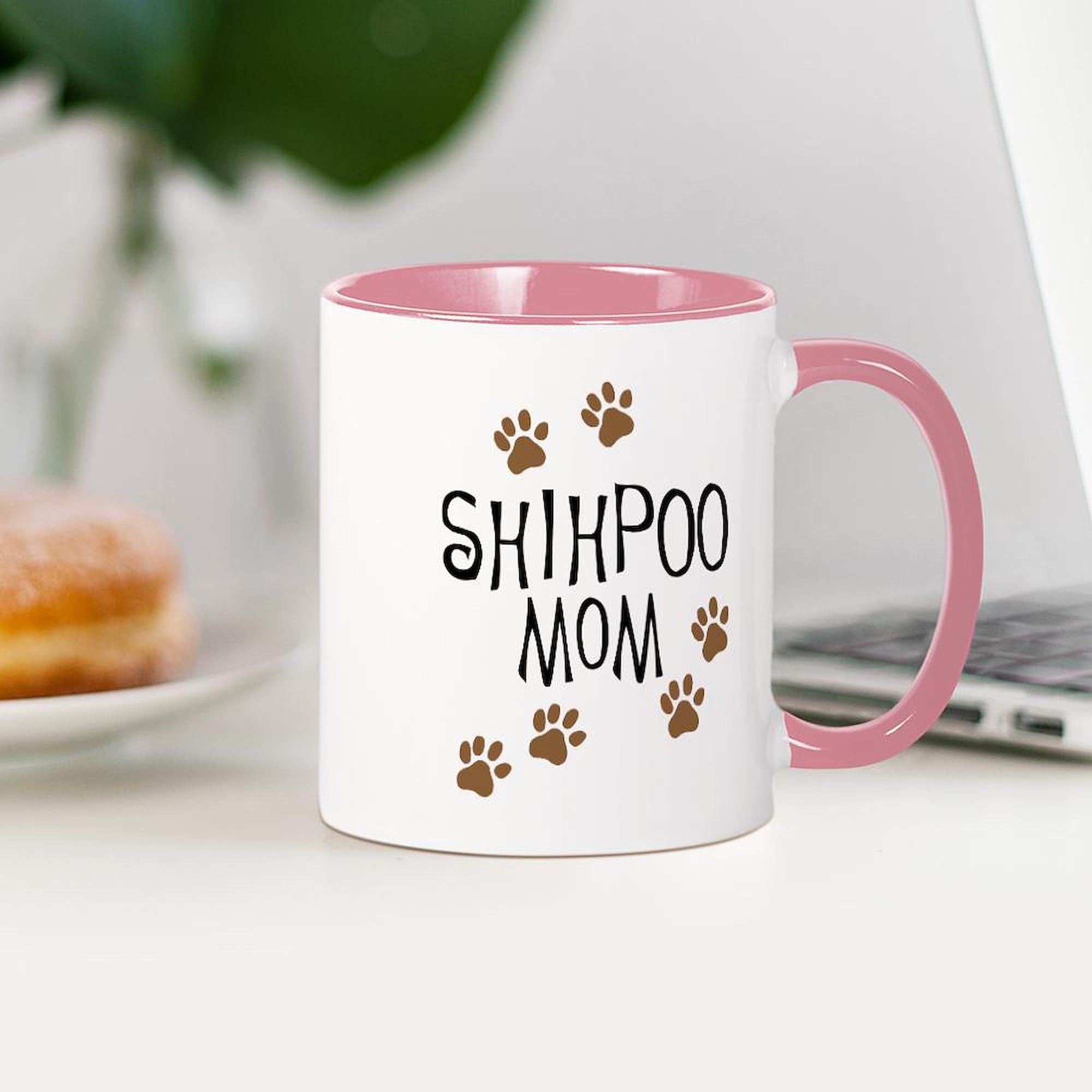 Shihpoo Mom Ceramic Coffee Mug 11 oz (325 ml) - Perfect Gift for Dog Lovers, Ideal for Tea, Coffee & Hot Drinks at Home or Office