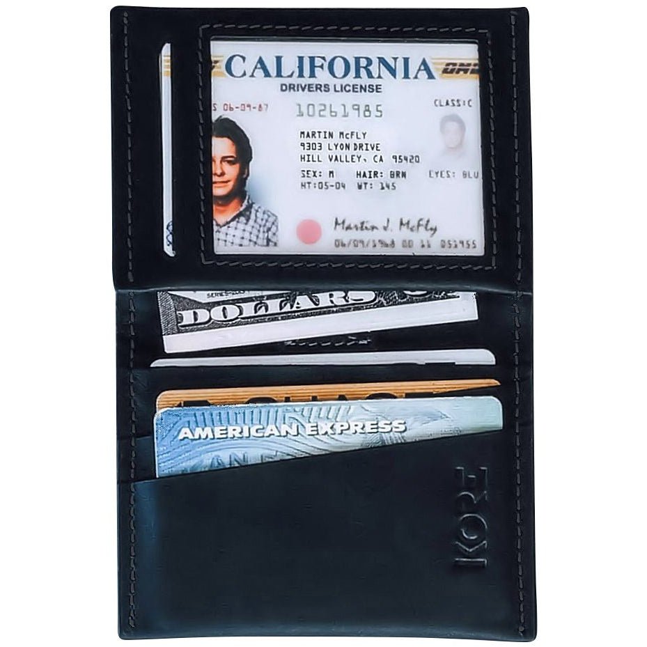 Genuine Leather Bifold Wallet for Men - Slim RFID Blocking Credit Card Holder - Perfect for Everyday Use, Travel & Business