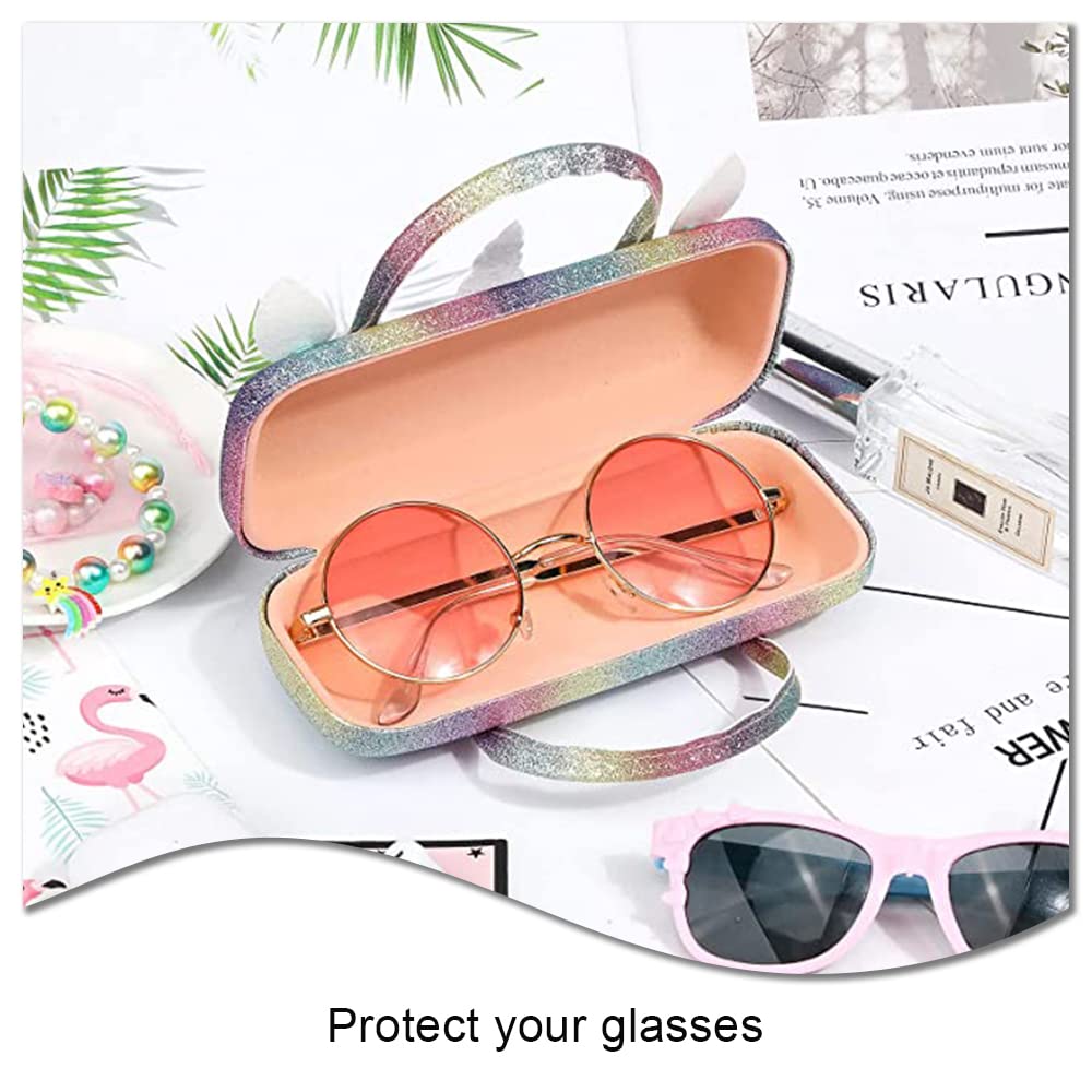 Cute Unicorn Glasses Case for Girls - Portable Eyeglasses Storage Box with Creative Design, Durable Spectacle Holder for School, Travel & Daily Use