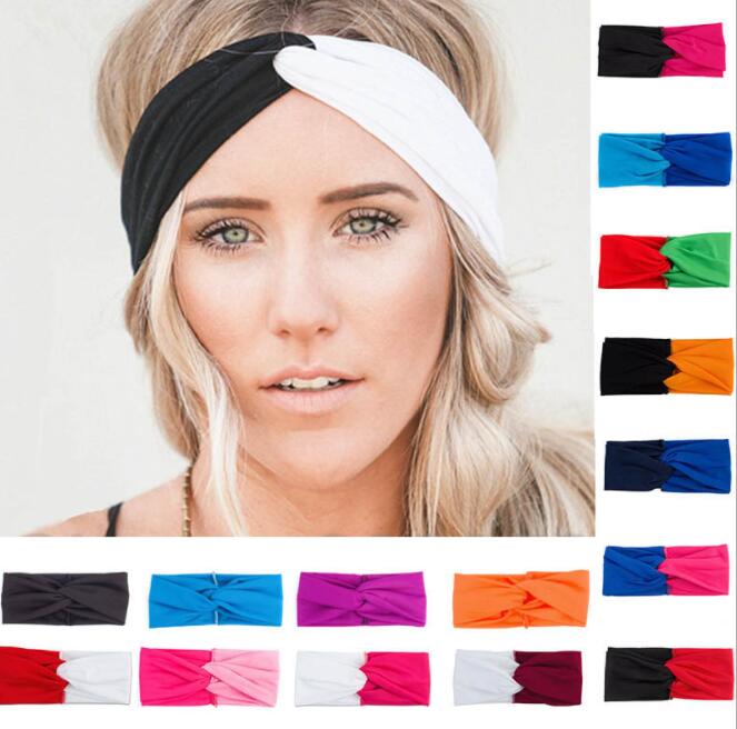 Women's Elastic Twist Turban Headband - Soft Stretchy Yoga Headwrap for Sports, Workouts & Everyday Style - Hair Accessories for Women & Girls