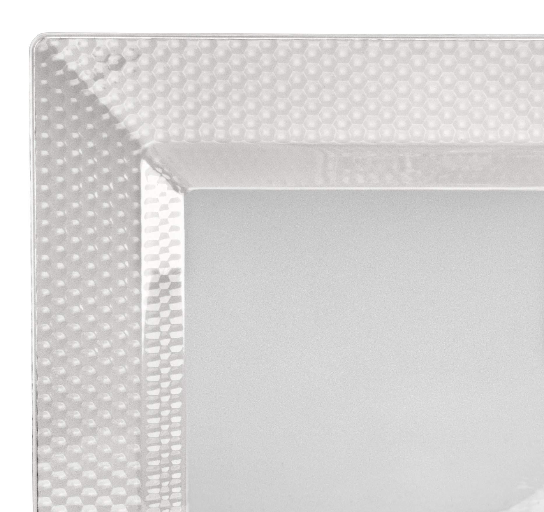 240-Pack Heavyweight Disposable Plastic Bowls - 12oz Square Clear Soup Bowls for Weddings, Parties & Events | Durable Vitro Plastic Bowls for Catering, Picnics & Family Gatherings