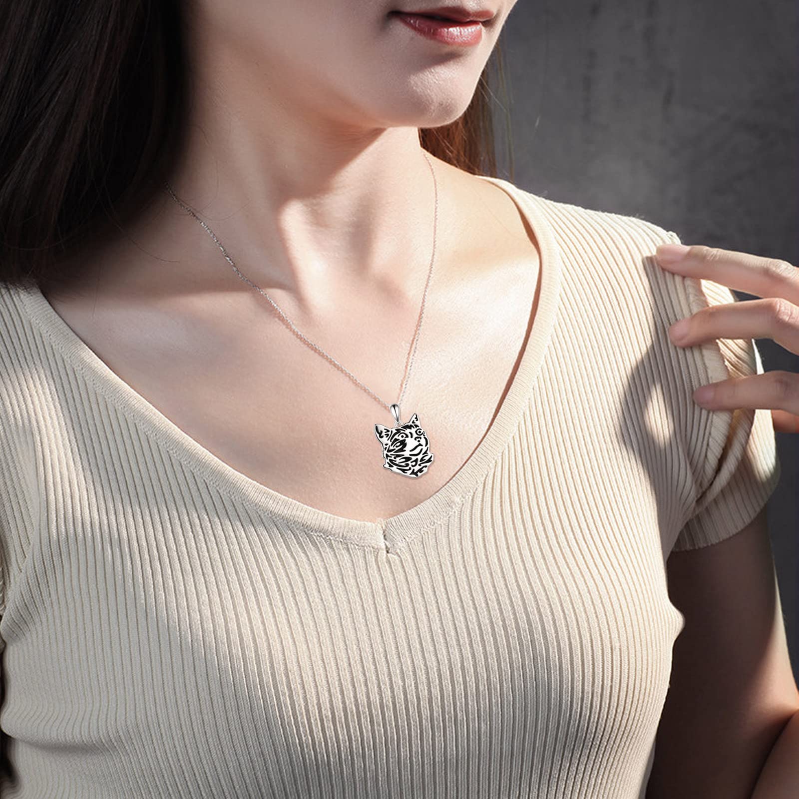 YAFEINI 925 Sterling Silver Cat Necklace - Elegant Cat Jewelry Gift for Women & Girls | Perfect for Birthdays, Anniversaries & Cat Lovers