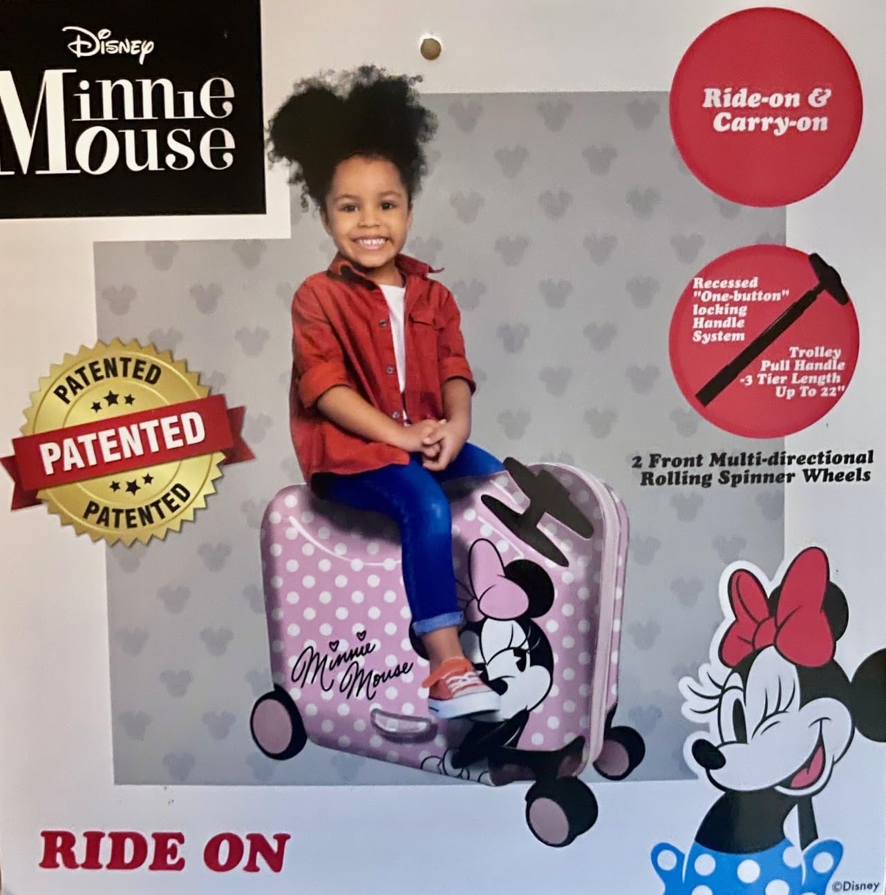 Minnie Mouse Ride-On Suitcase for Kids - 18