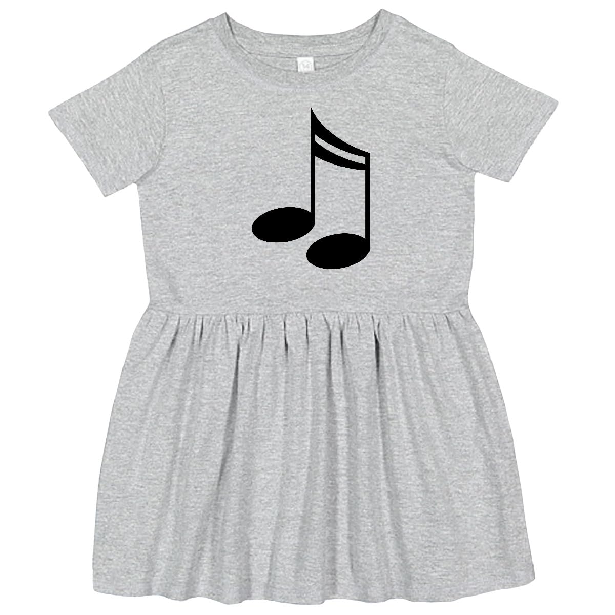Inktastic Music Notes Toddler Dress for Girls - Cute Musical Themed Outfit for Baby & Kids - Perfect for Concerts, Parties & Music Lovers