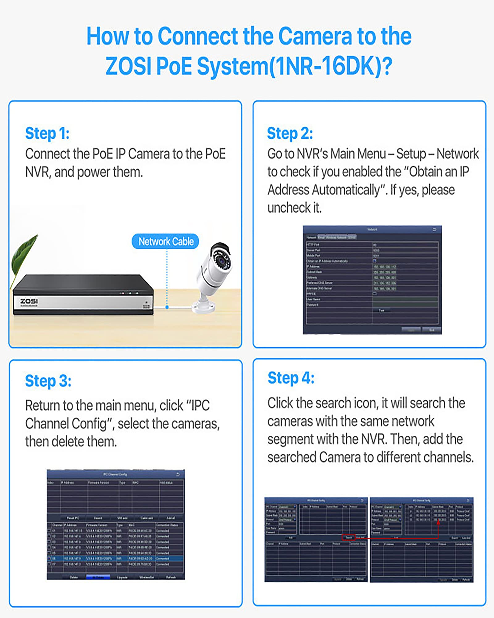 ZOSI 2-Pack 5MP Outdoor POE IP Security Camera with Ethernet Cables - 120ft Night Vision, IP66 Weatherproof, Bullet Design - Compatible with ZOSI PoE NVR Recorder (Model: ZR08EN, ZR08DN, ZR08PN, ZR16DK) - Ideal for Home Security, Business Surveillance & Property Monitoring