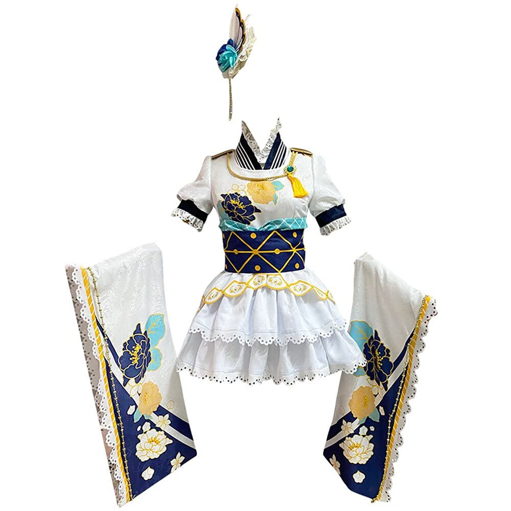 Love Live! Nijigasaki School Idol Club Mifune Shioriko Anime Cosplay Costume Kimono Outfit - Perfect for Halloween, Cosplay Events, and Themed Parties