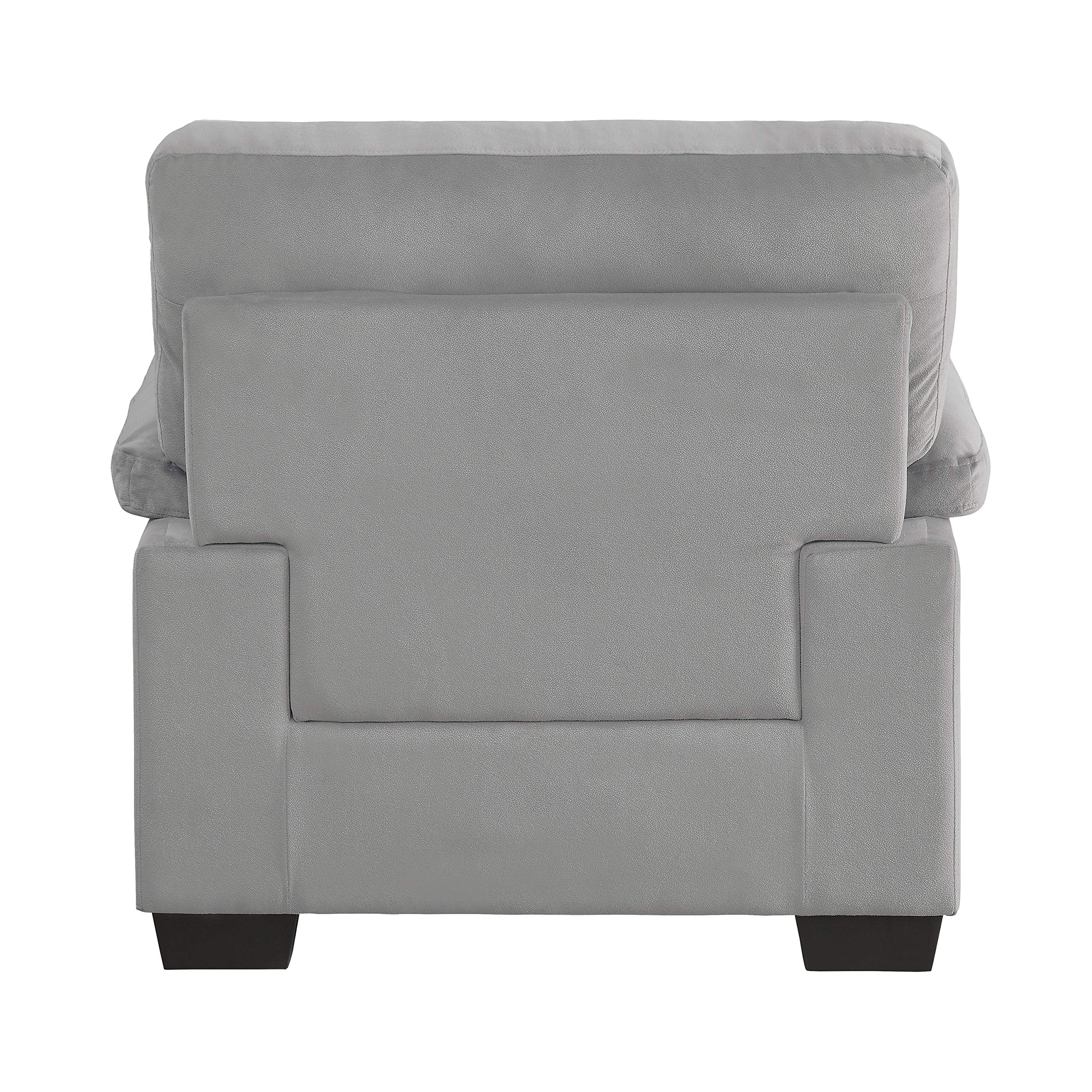 Lexicon Single Sofa Chair - Modern Upholstered Accent Armchair for Living Room, Bedroom, Office & Waiting Room - Comfortable Lounge Chair in Gray - Perfect for Reading Nooks, Home Theaters & Reception Areas